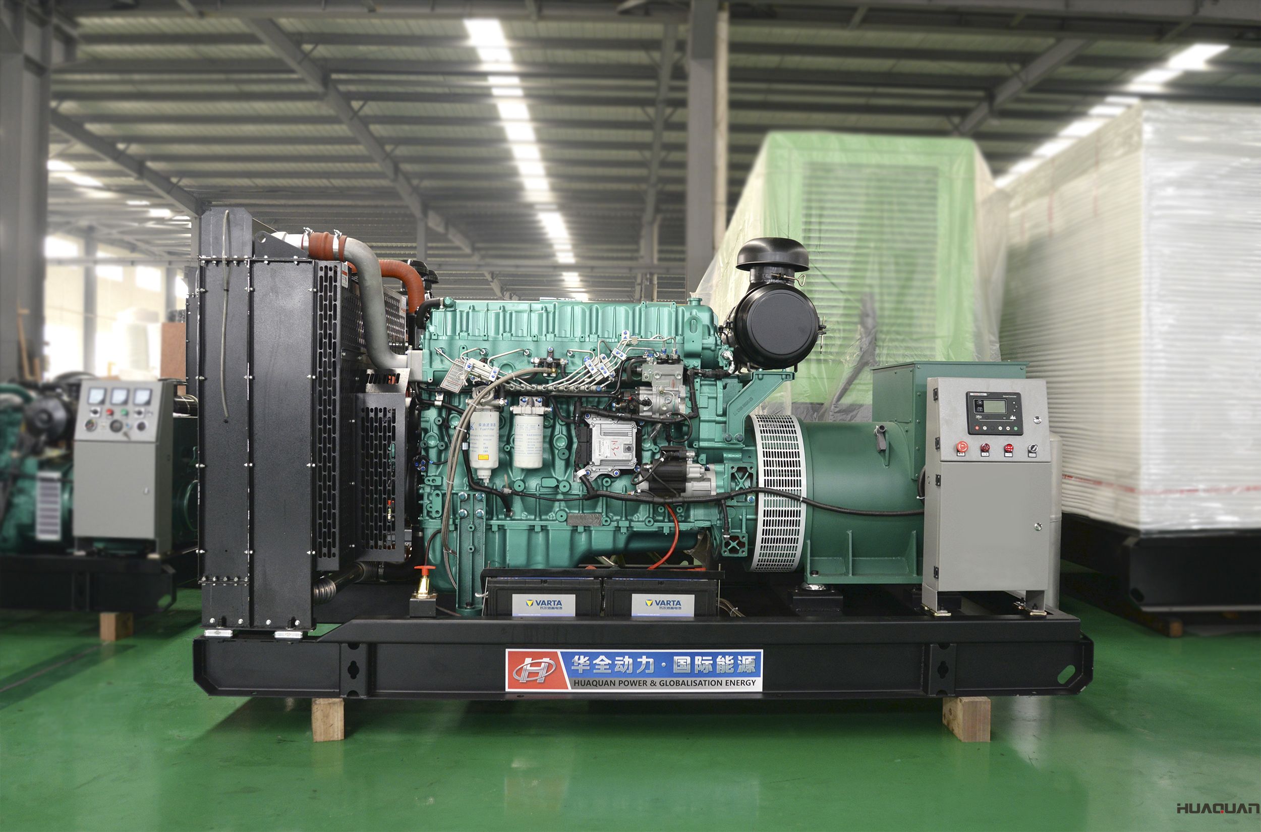 華全動力300kw立柜四保護發(fā)電機組于2018年4月7日發(fā)往湖北