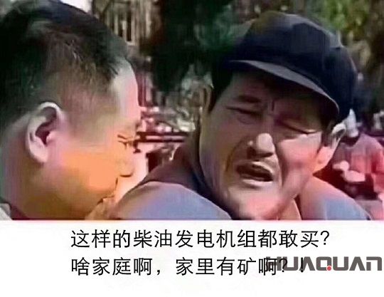 這樣的柴油發(fā)電機(jī)組都敢買？啥家庭啊，家里有礦??？!