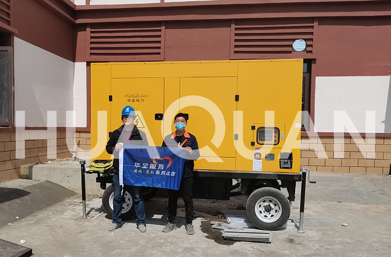 聊城市糧食儲備庫400KW移動式發(fā)電機組電站