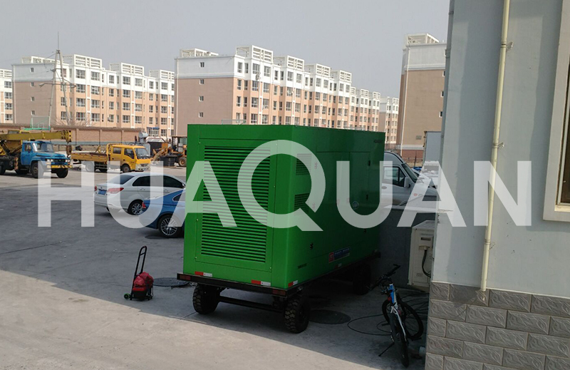 山東食品廠450kW移動(dòng)式發(fā)電機(jī)組電站